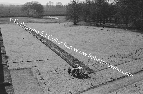 FIRST PLOUGHING OF DAIRY HILL FROM ROOF